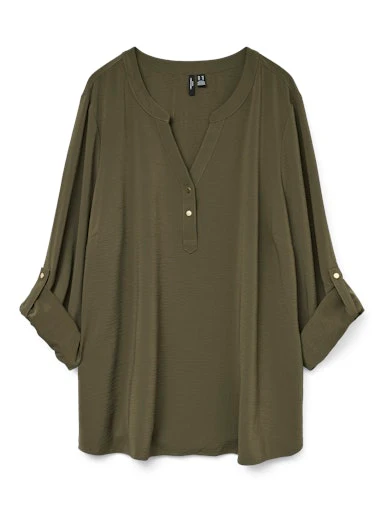 Blouses lange mouw groen VERO MODA Curve