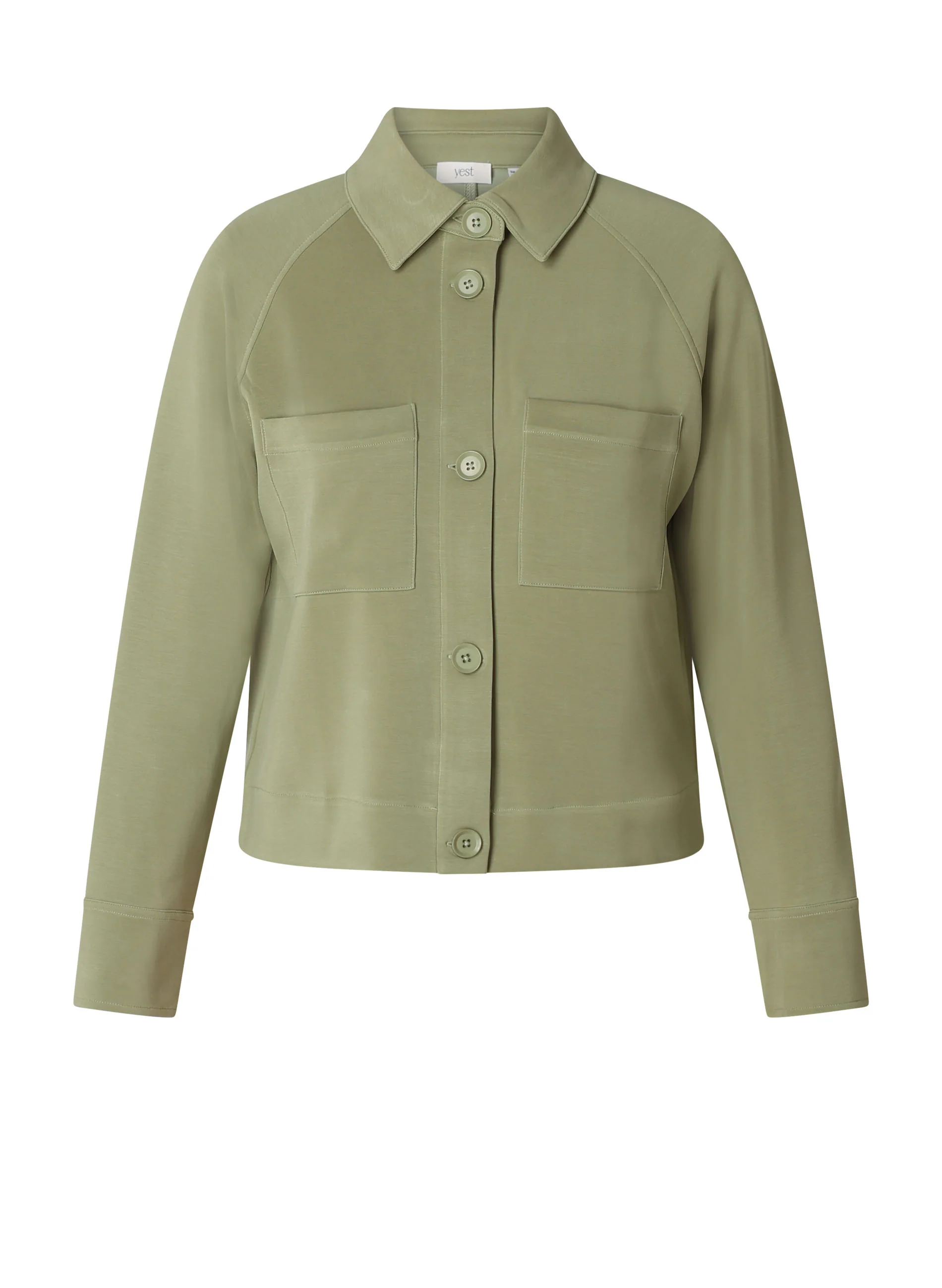 Blouses lange mouw groen yest curve