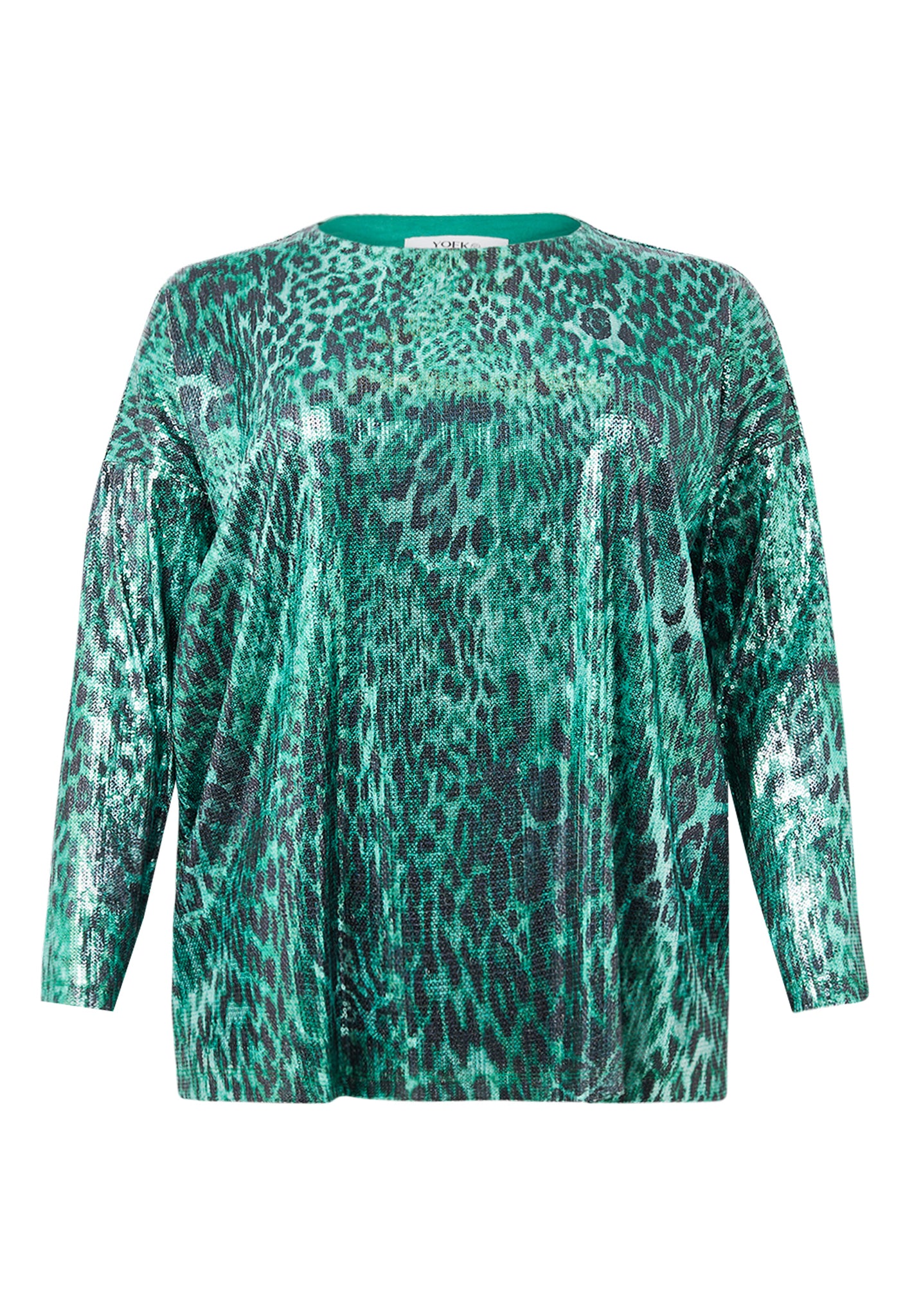 Blouses lange mouw groen Yoek - Image 2
