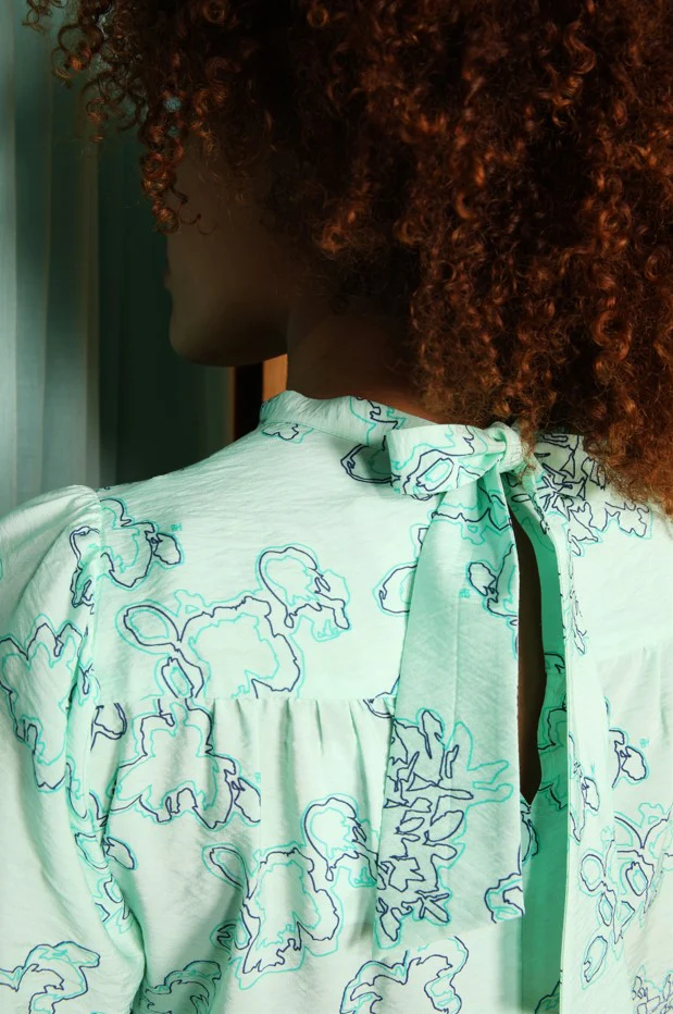 Blouses lange mouw blauw Hampton Bays - Image 2