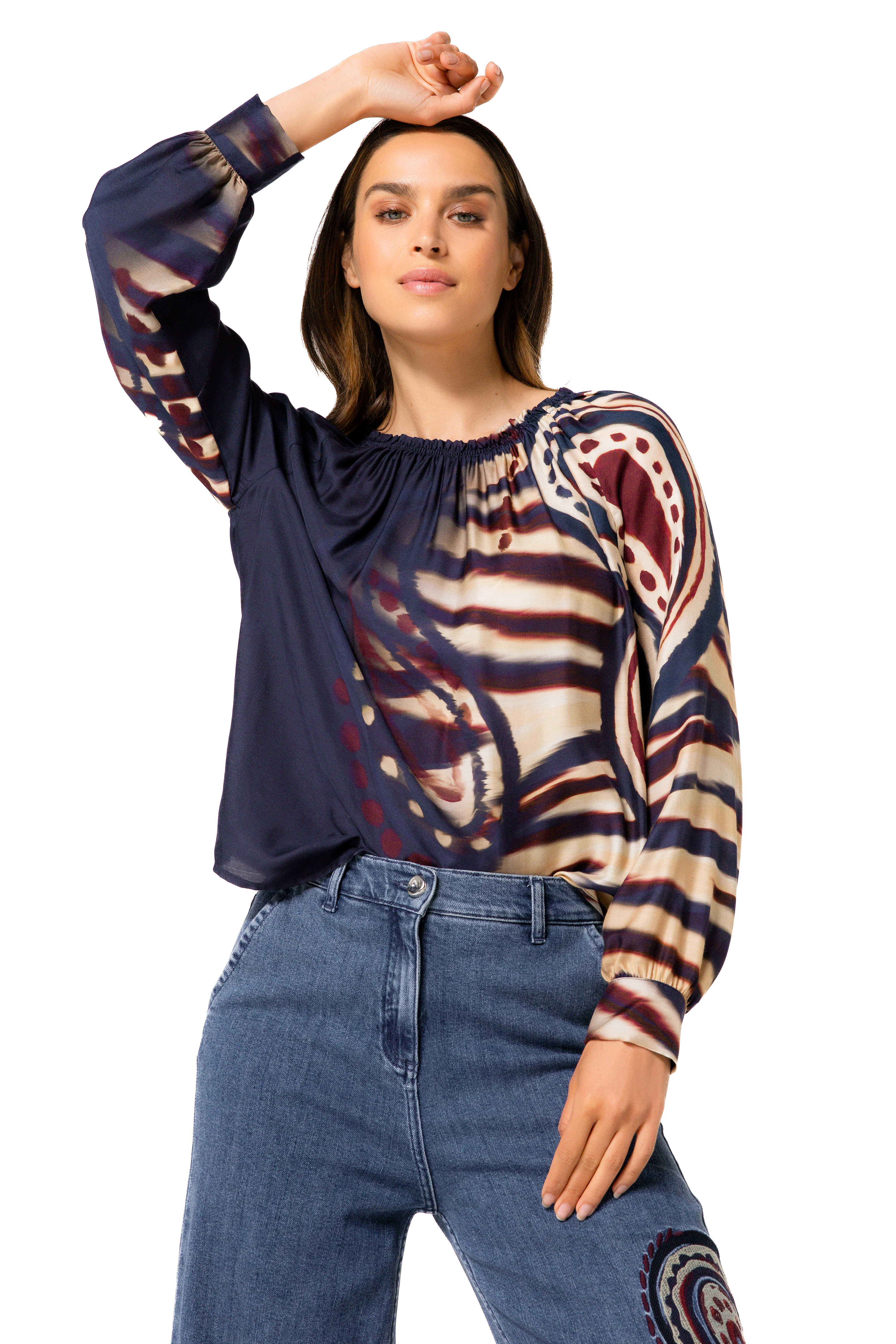 Blouses lange mouw multicolor Caroline Biss - Image 3