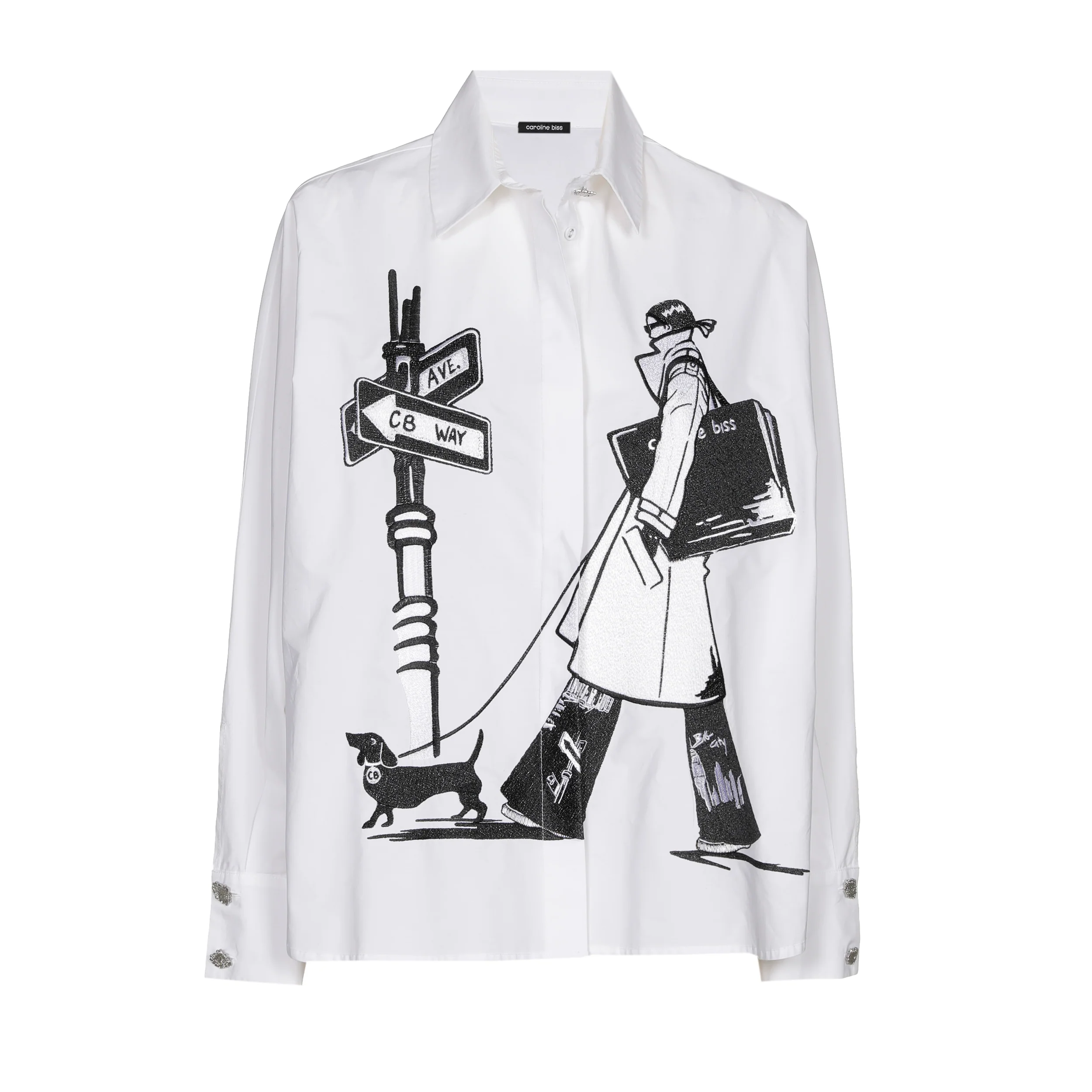 Blouses lange mouw multicolor Caroline Biss