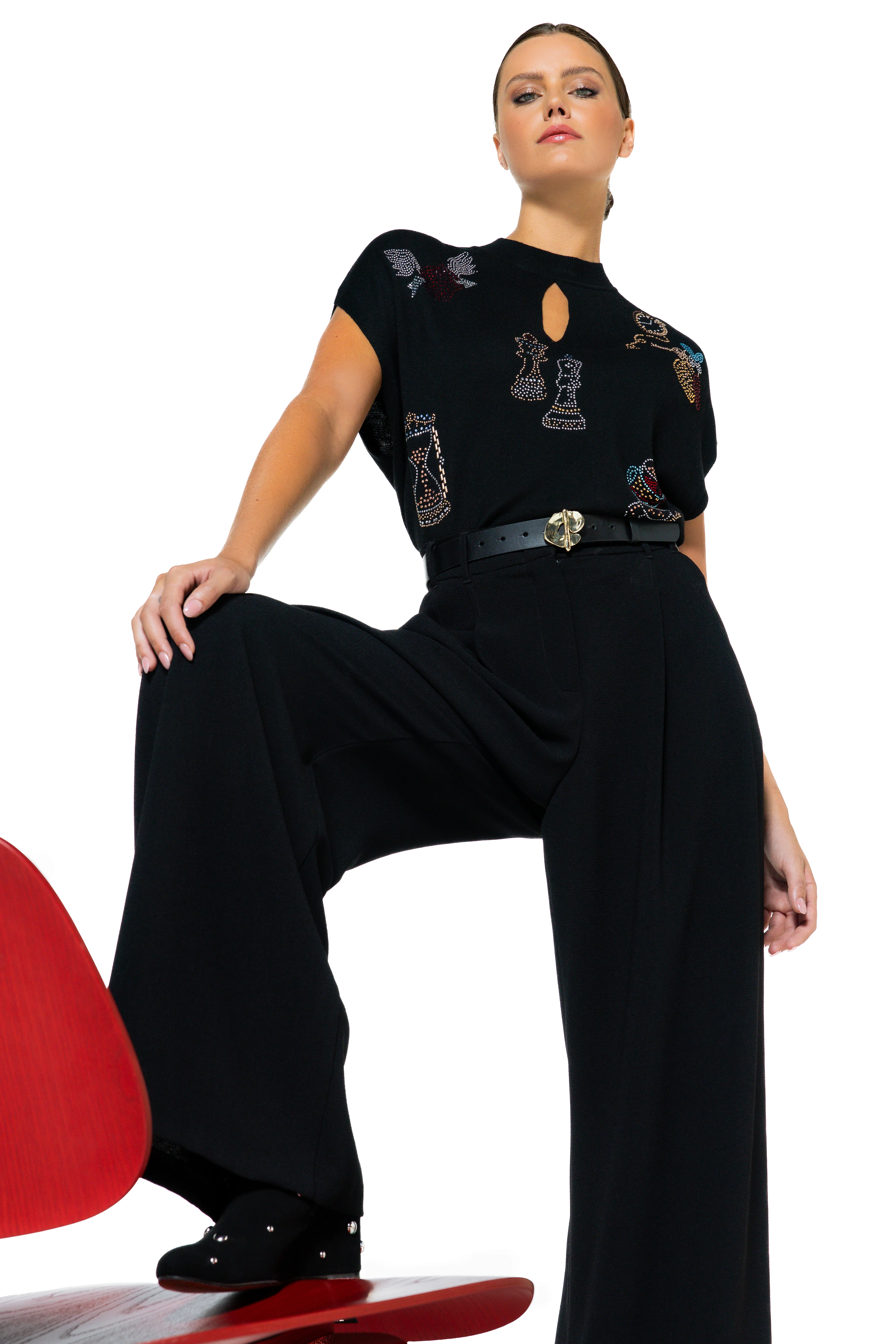 Blouses korte mouw multicolor Caroline Biss - Image 2