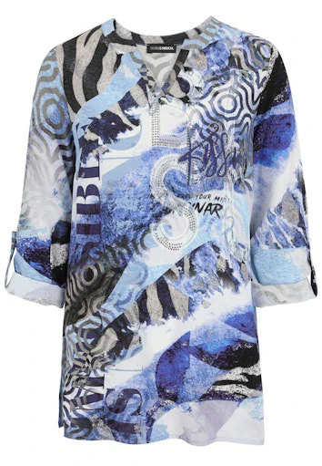 Blouses lange mouw multicolor Doris Streich