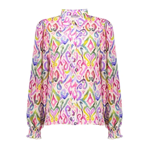 Blouses lange mouw multicolor Geisha