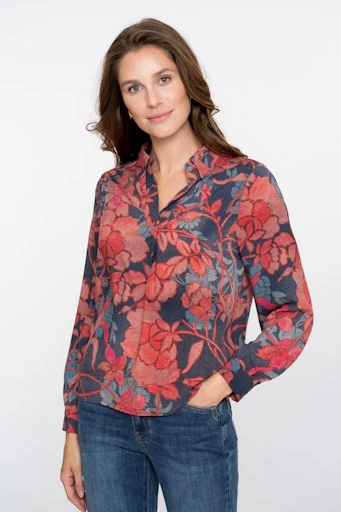 Blouses lange mouw multicolor Geisha
