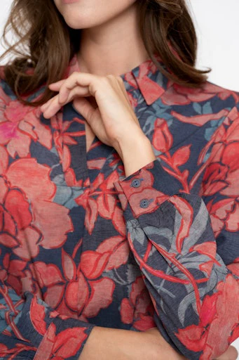 Blouses lange mouw multicolor Geisha - Image 3