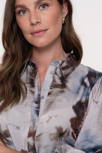 Blouses lange mouw multicolor Geisha - Image 5