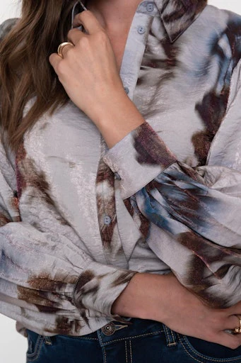 Blouses lange mouw multicolor Geisha - Image 6