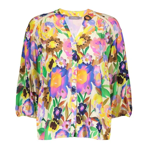 Blouses lange mouw multicolor Geisha