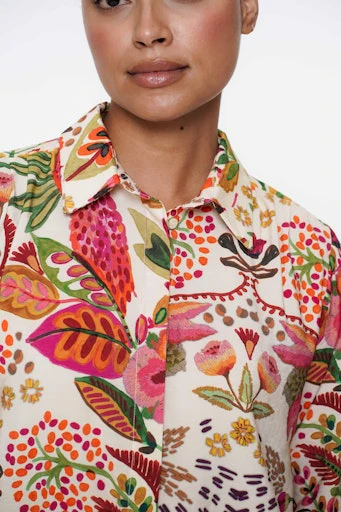 Blouses lange mouw multicolor Geisha - Image 5