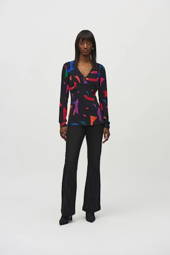 Blouses lange mouw multicolor Joseph Ribkoff - Image 5