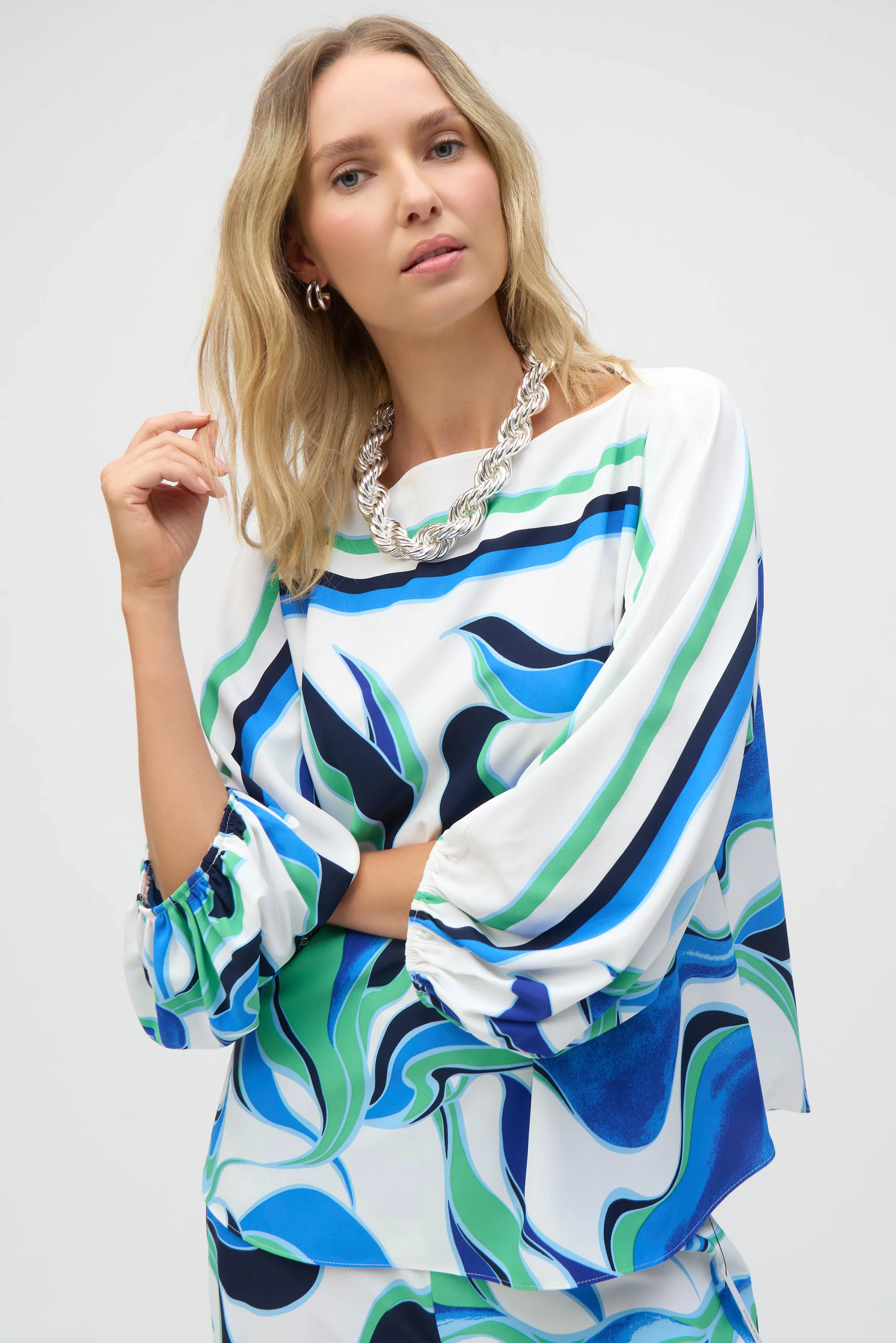 Blouses lange mouw multicolor Joseph Ribkoff - Image 2