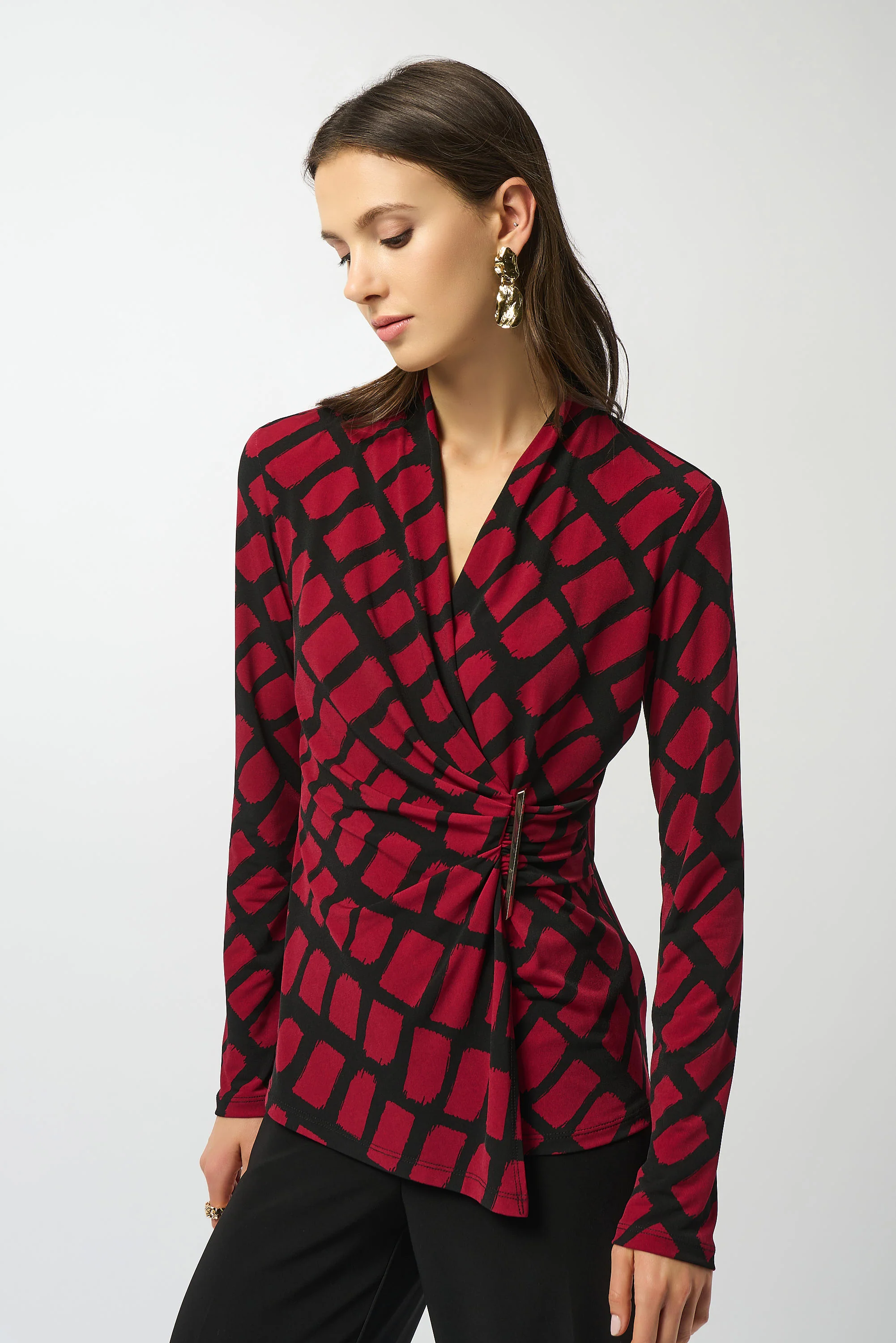 Blouses lange mouw multicolor Joseph Ribkoff - Image 4