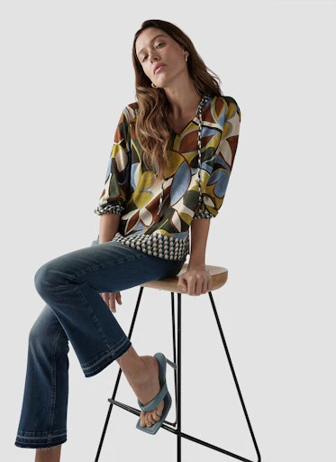 Blouses lange mouw multicolor LeComte - Image 5