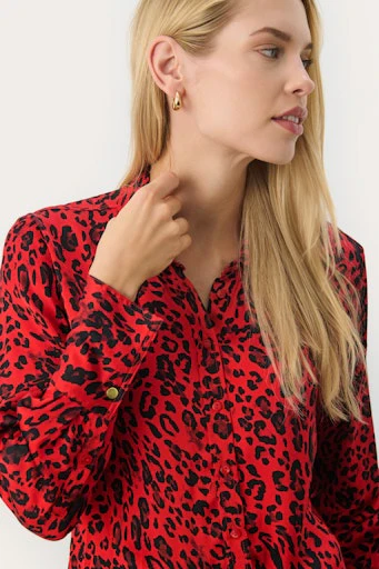 Blouses lange mouw rood Part Two - Image 3