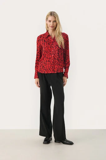 Blouses lange mouw rood Part Two - Image 4