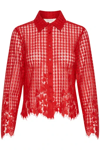 Blouses lange mouw rood Part Two