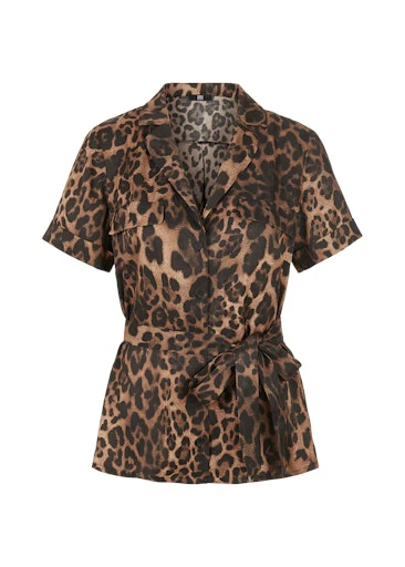 Blouses korte mouw bruin RIANI