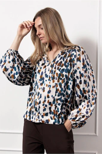 Blouses lange mouw multicolor Studio Anneloes - Image 3