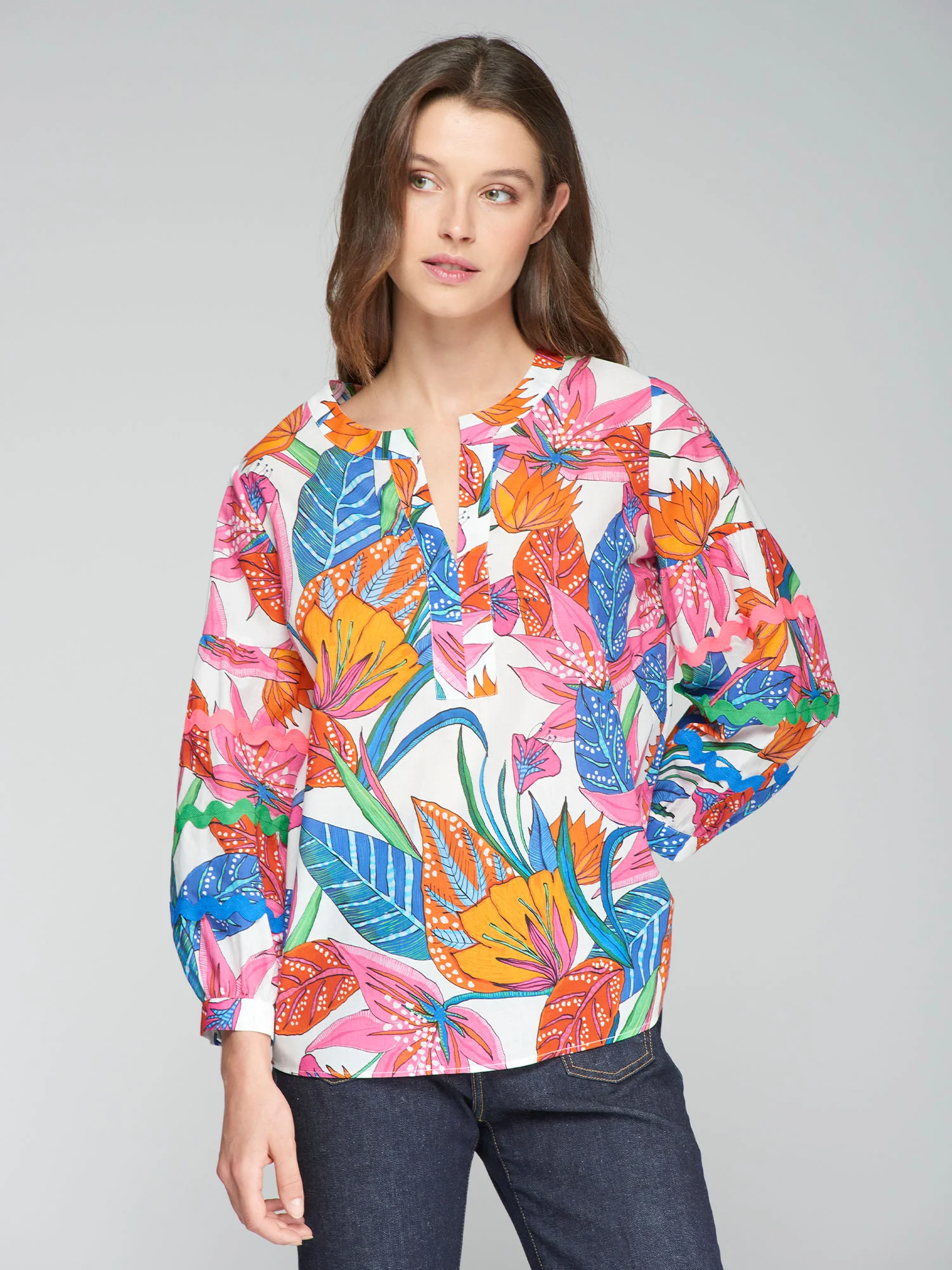 Blouses lange mouw multicolor Vilagallo