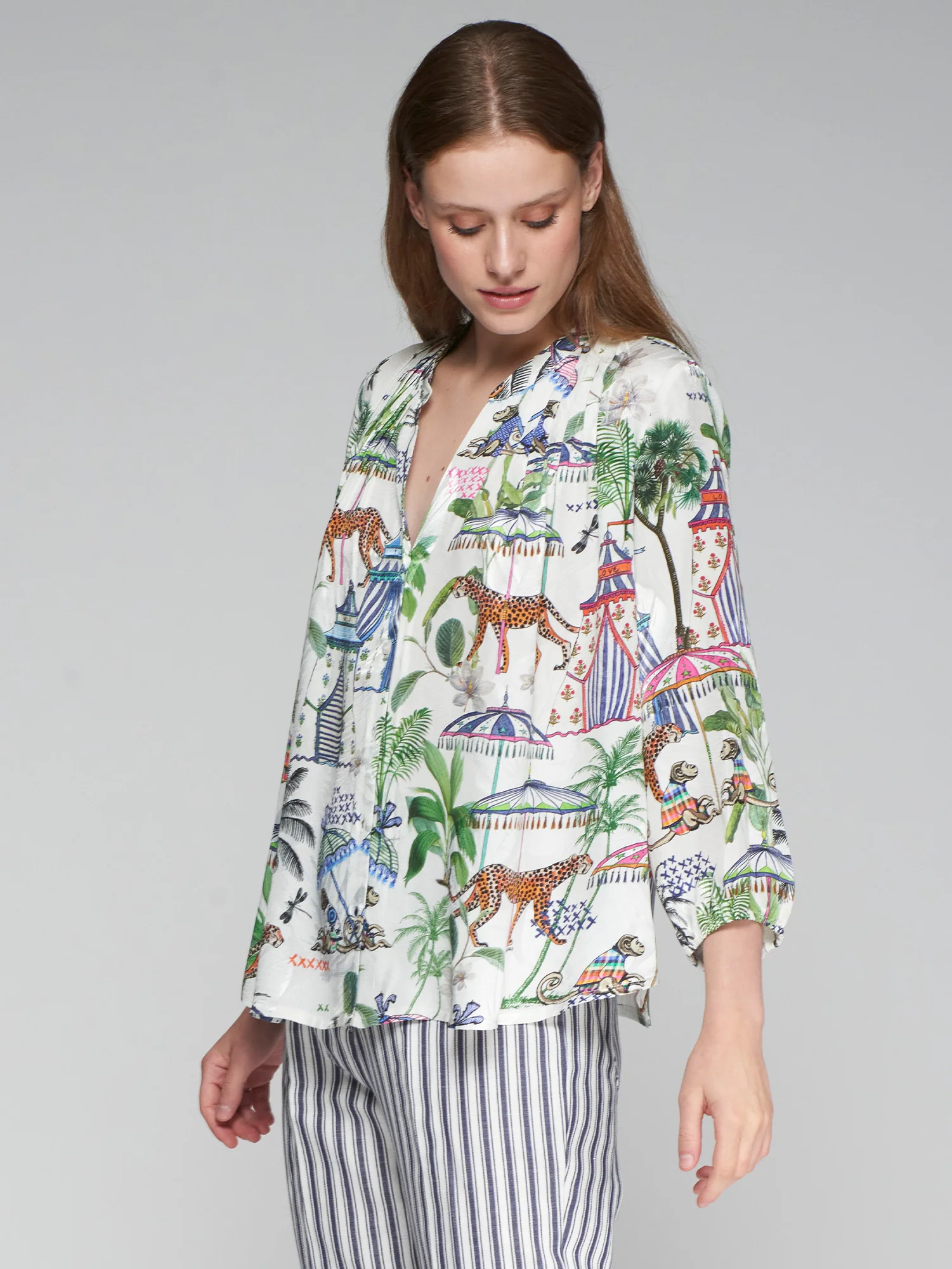 Blouses lange mouw multicolor Vilagallo
