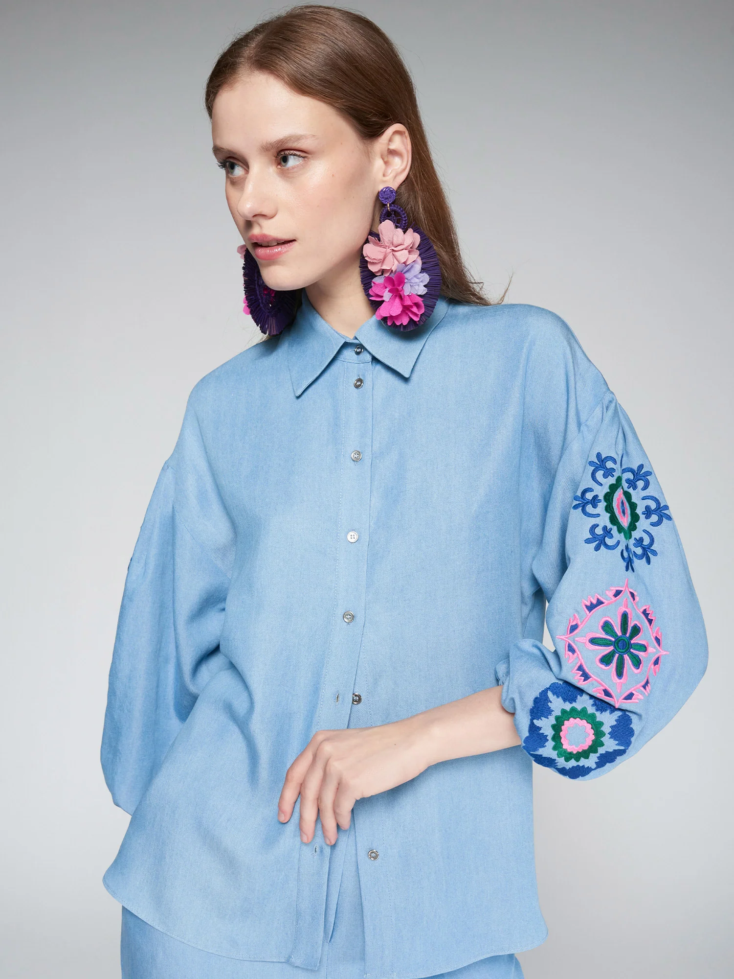 Blouses lange mouw multicolor Vilagallo