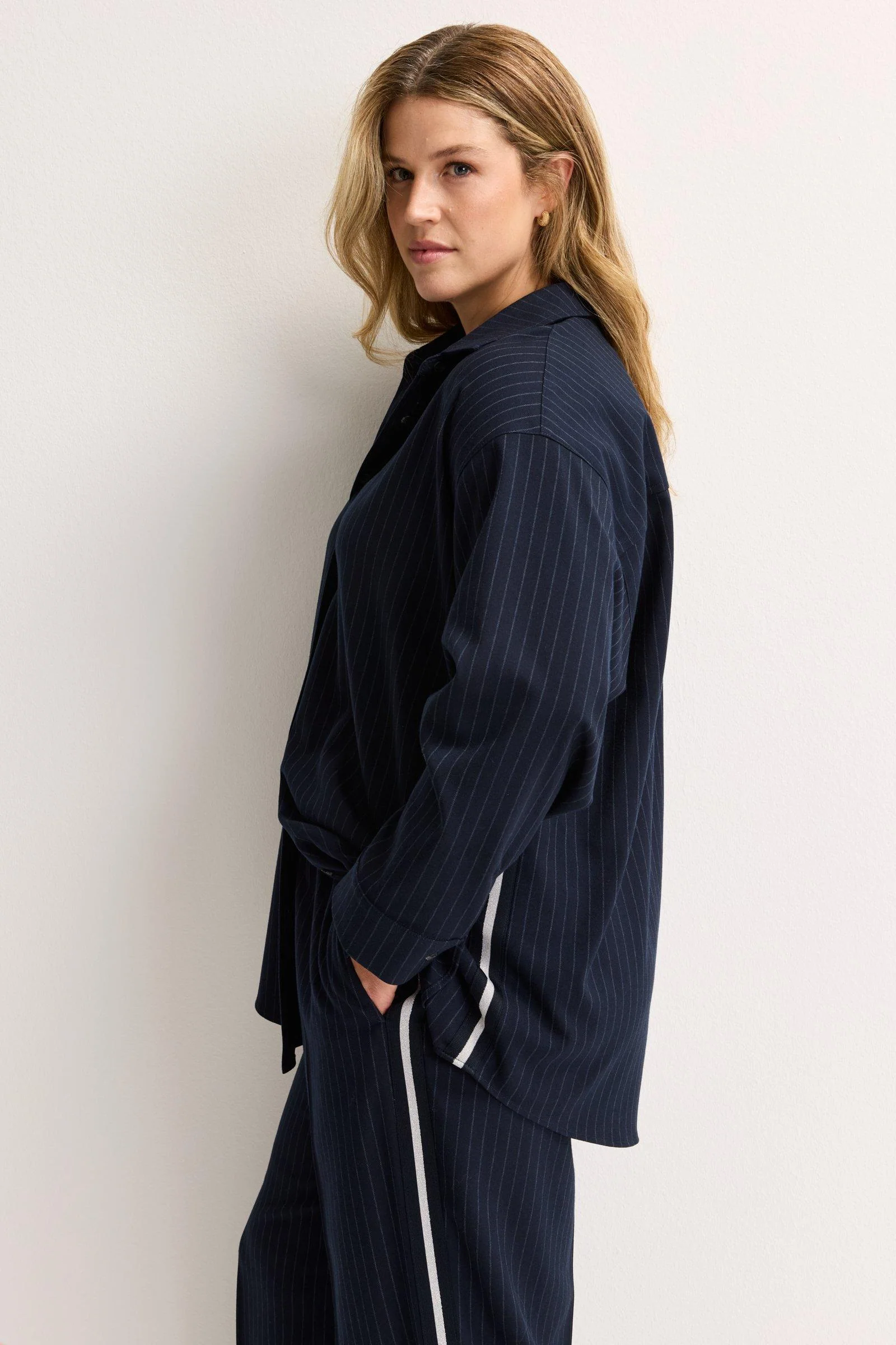 Blouses lange mouw navy Améline - Image 2