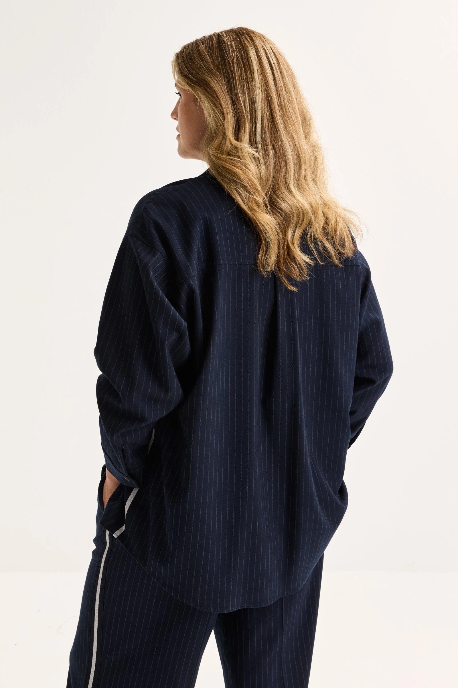 Blouses lange mouw navy Améline - Image 3