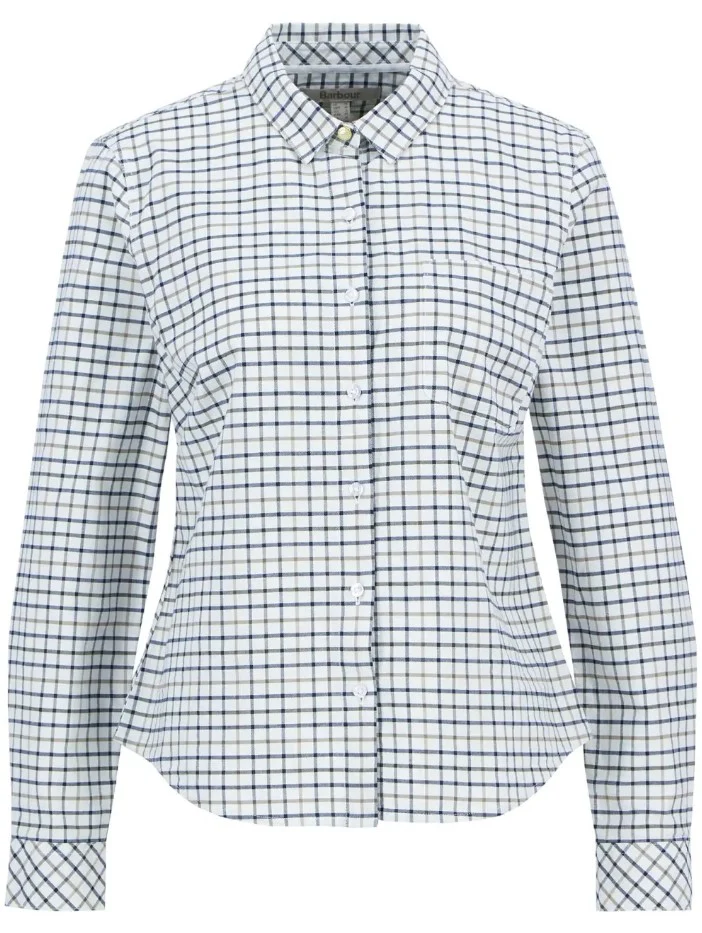 Blouses lange mouw navy Barbour - Image 3