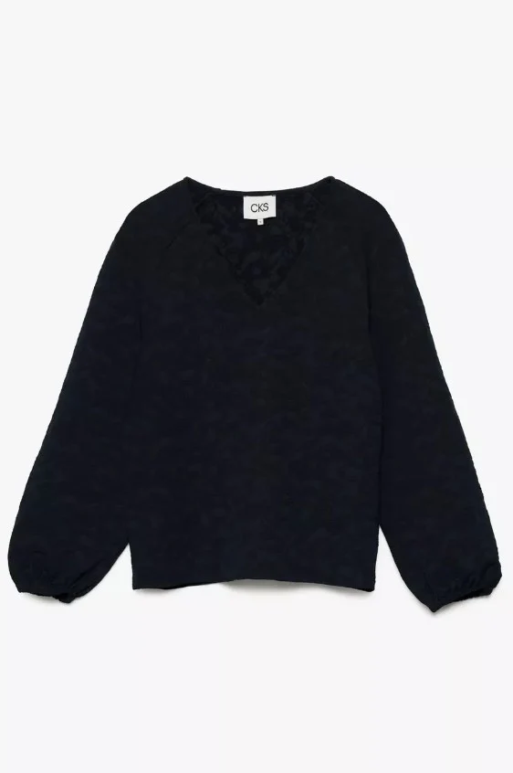 Blouses lange mouw navy CKS - Image 2