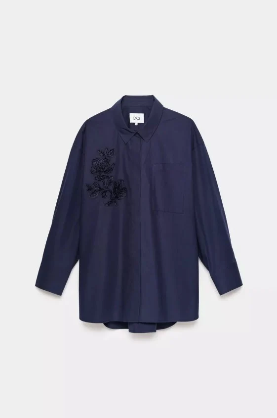 Blouses lange mouw navy CKS - Image 4
