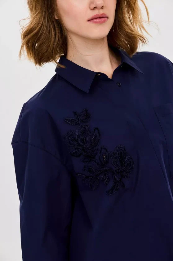 Blouses lange mouw navy CKS - Image 5