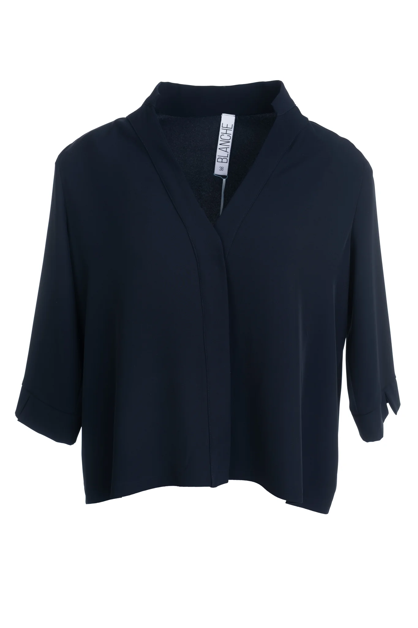 Blouses lange mouw navy Dame Blanche