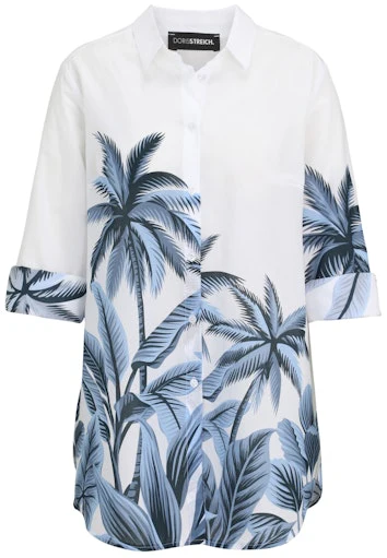 Blouses lange mouw navy Doris Streich