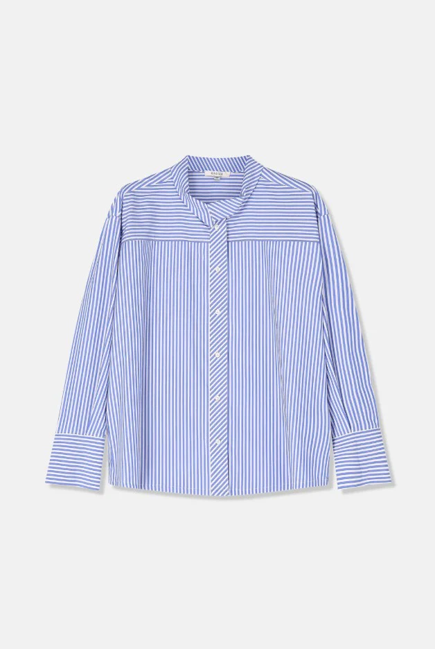 Blouses lange mouw navy Gigue