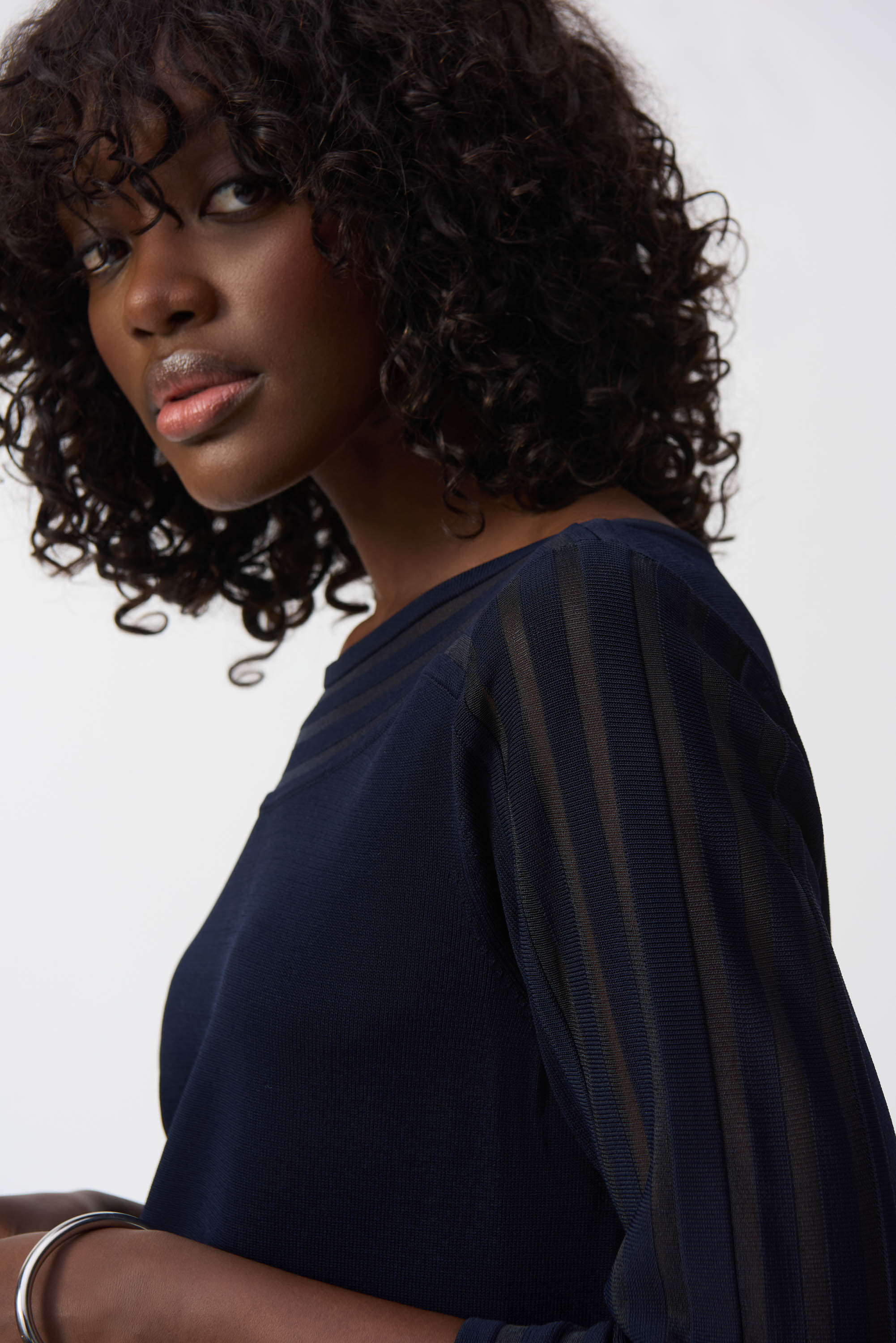 Blouses lange mouw navy Joseph Ribkoff - Image 2