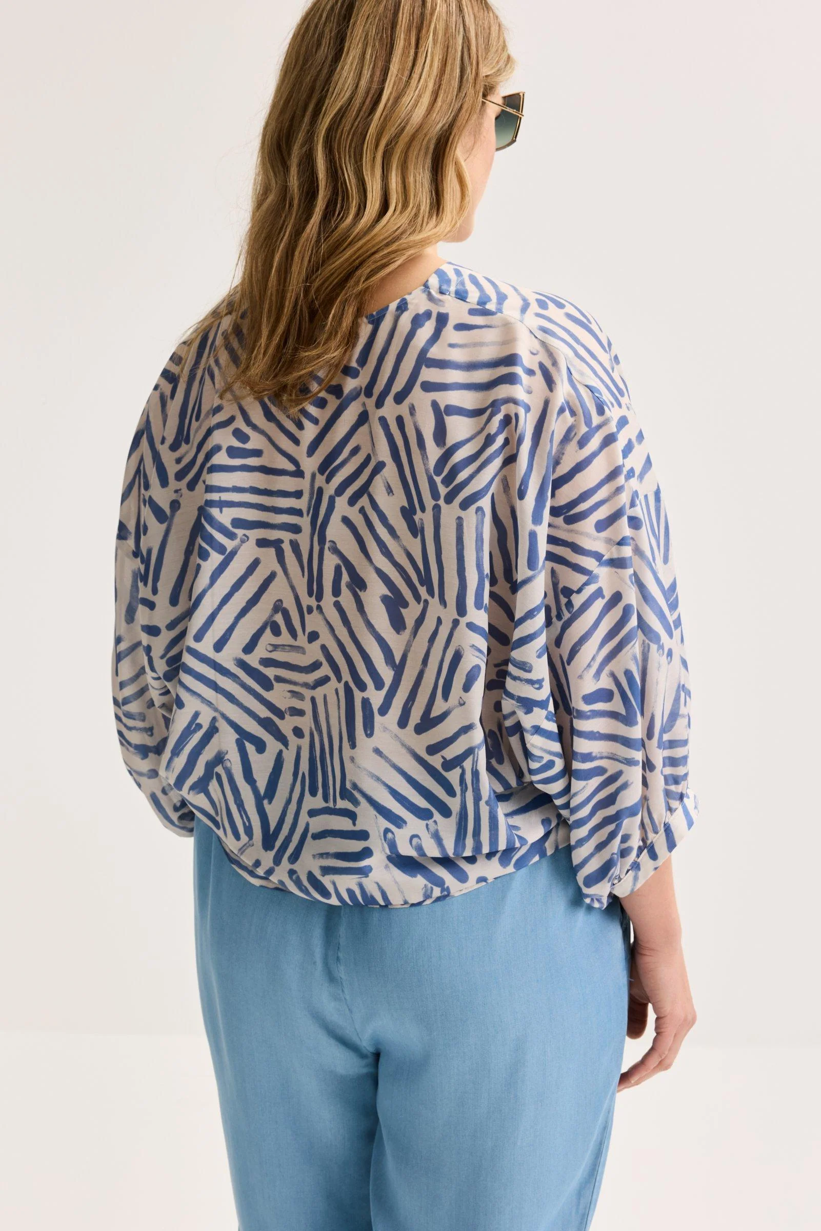 Blouses lange mouw navy Mayerline - Image 2