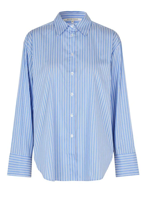 Blouses lange mouw blauw Second Female - Image 2