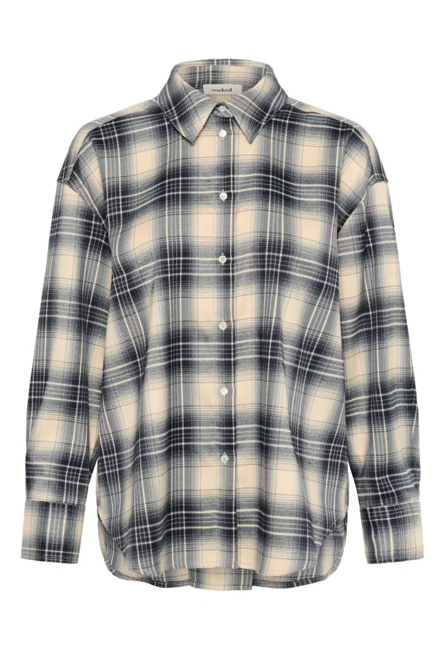 Blouses lange mouw navy Soaked In Luxury - Image 2