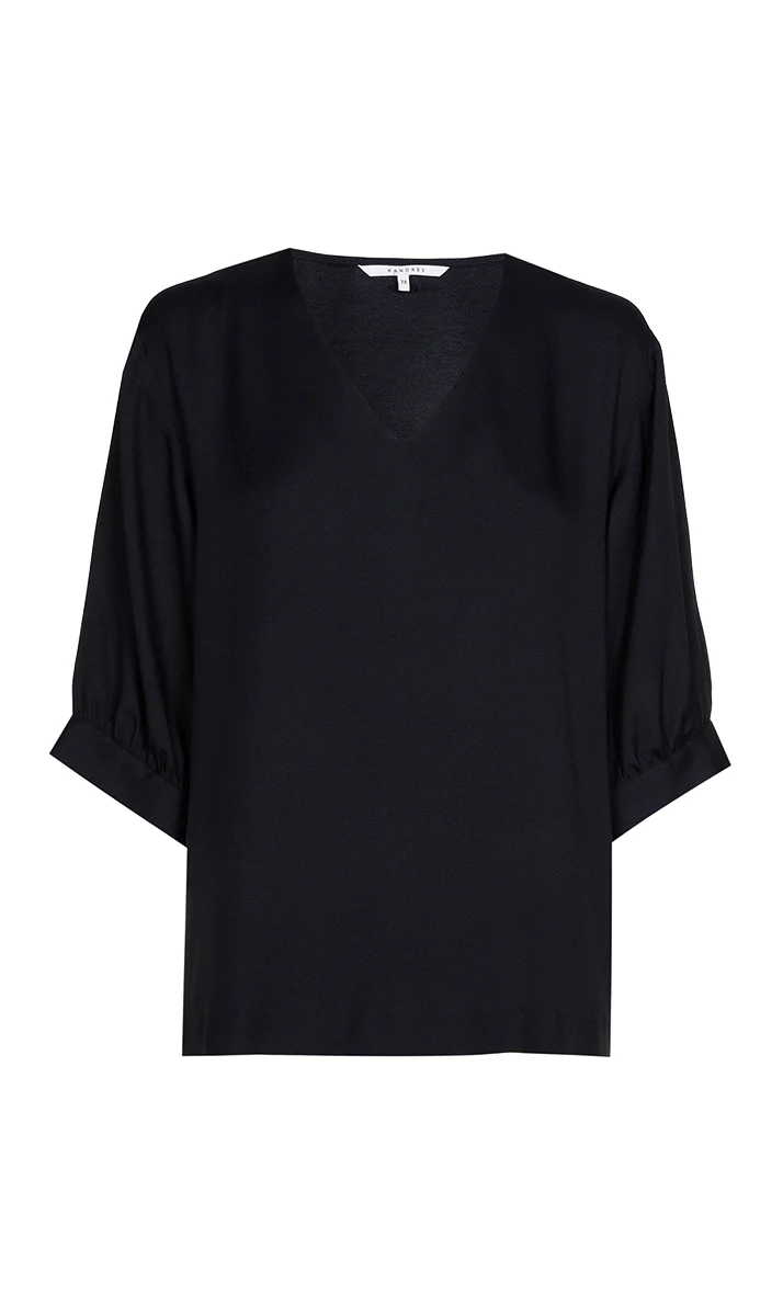 Blouses lange mouw navy Xandres