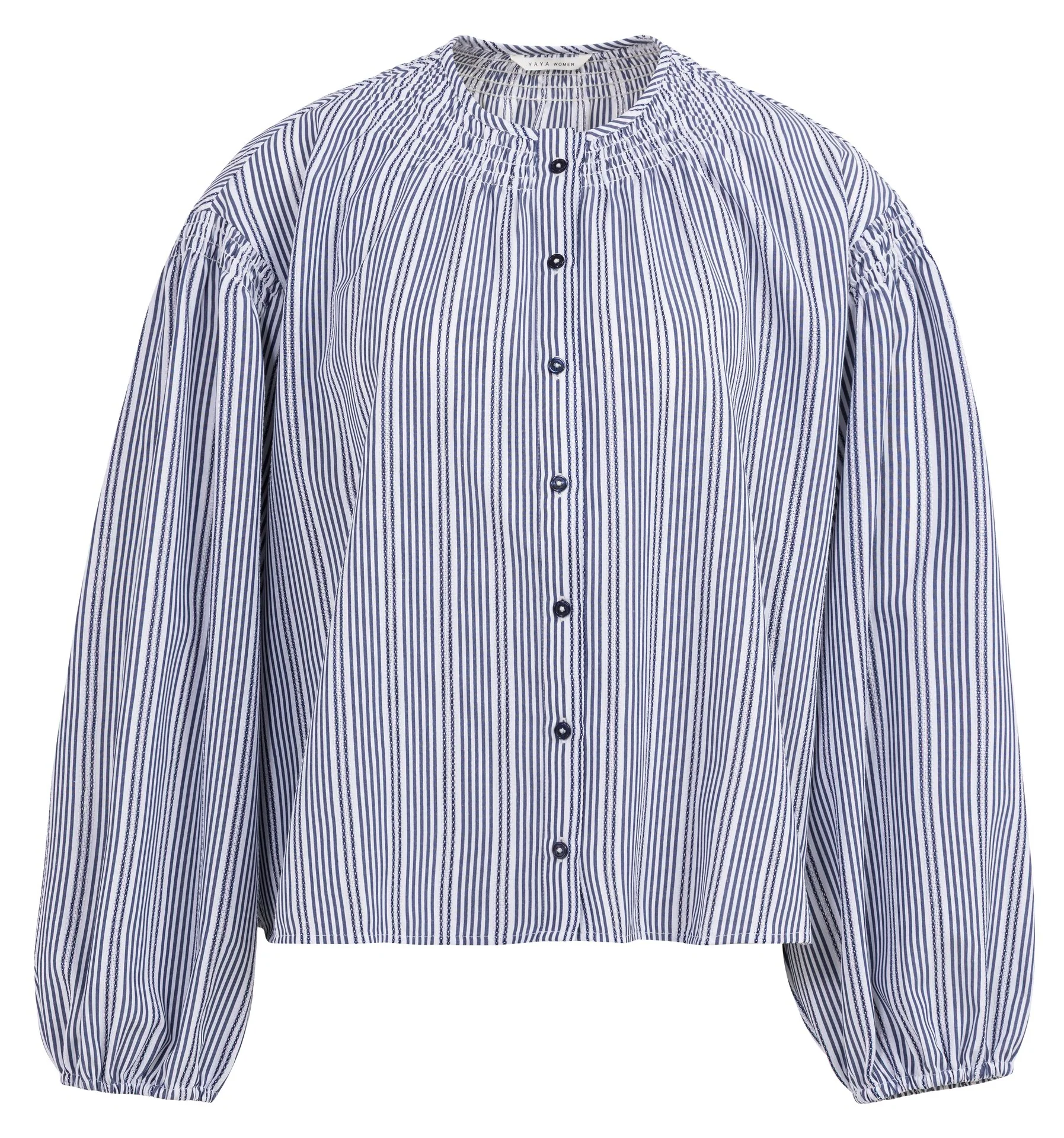 Blouses lange mouw navy YAYA