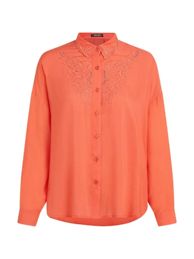 Blouses lange mouw oranje King Louie