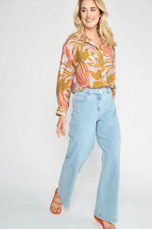 Blouses lange mouw oranje Marie Méro
