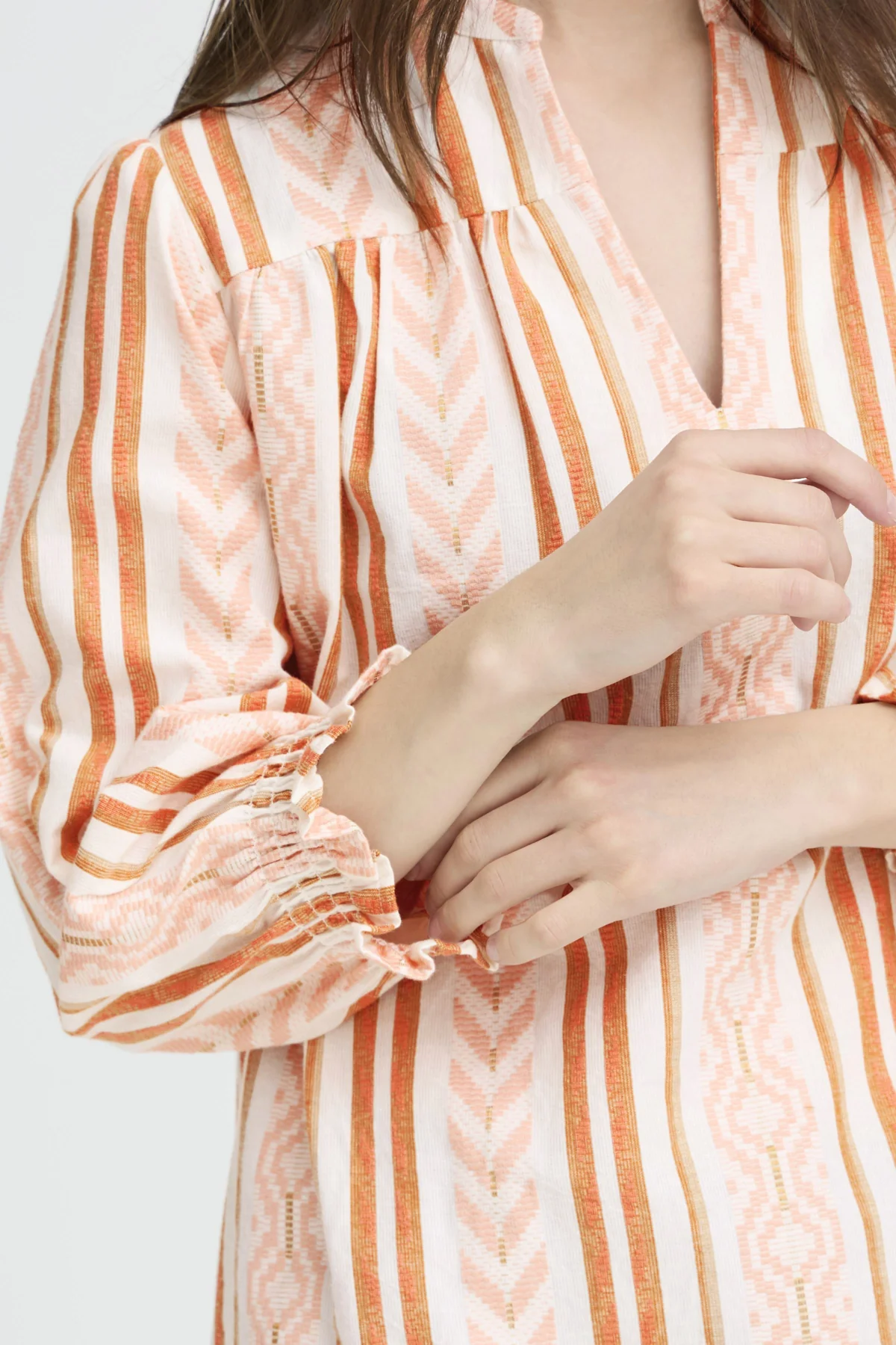 Blouses lange mouw oranje Pulz Jeans - Image 2