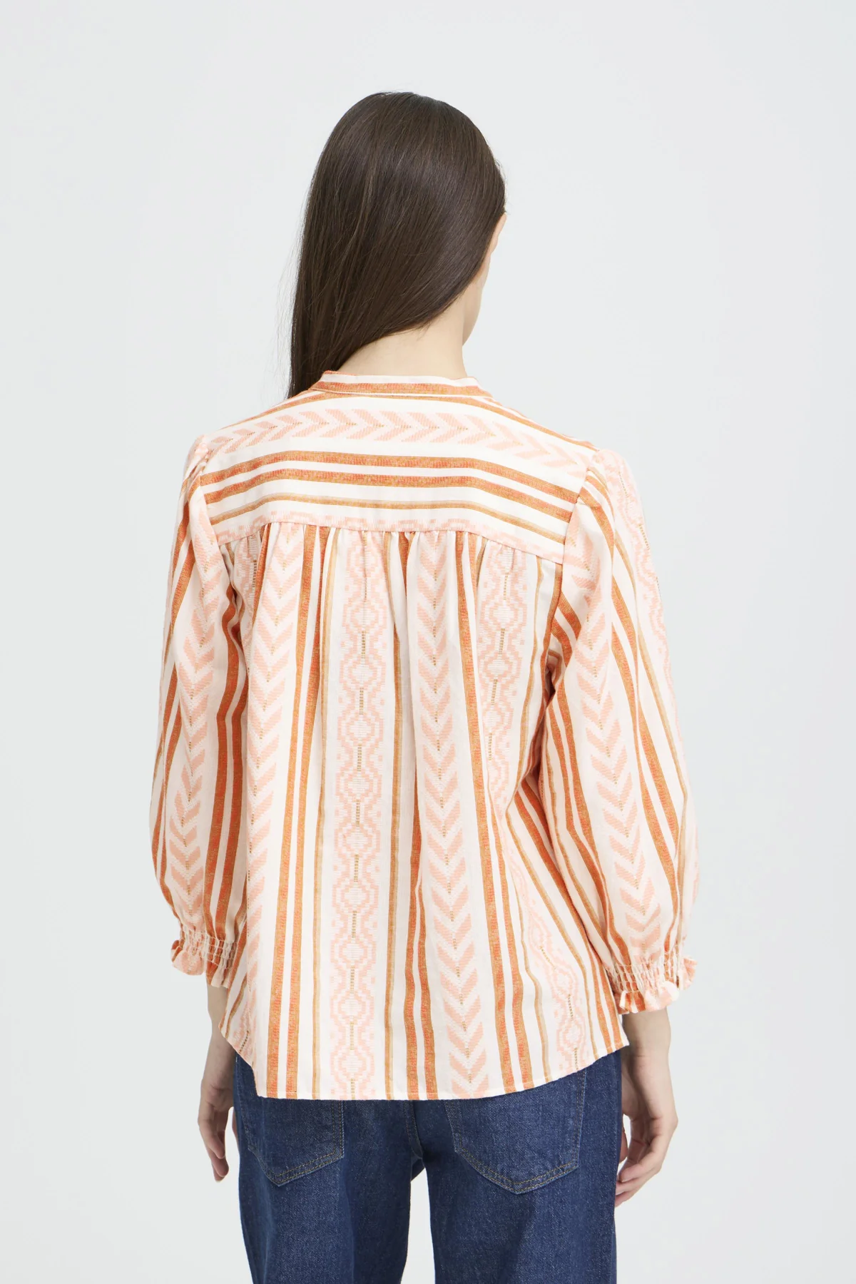 Blouses lange mouw oranje Pulz Jeans - Image 3