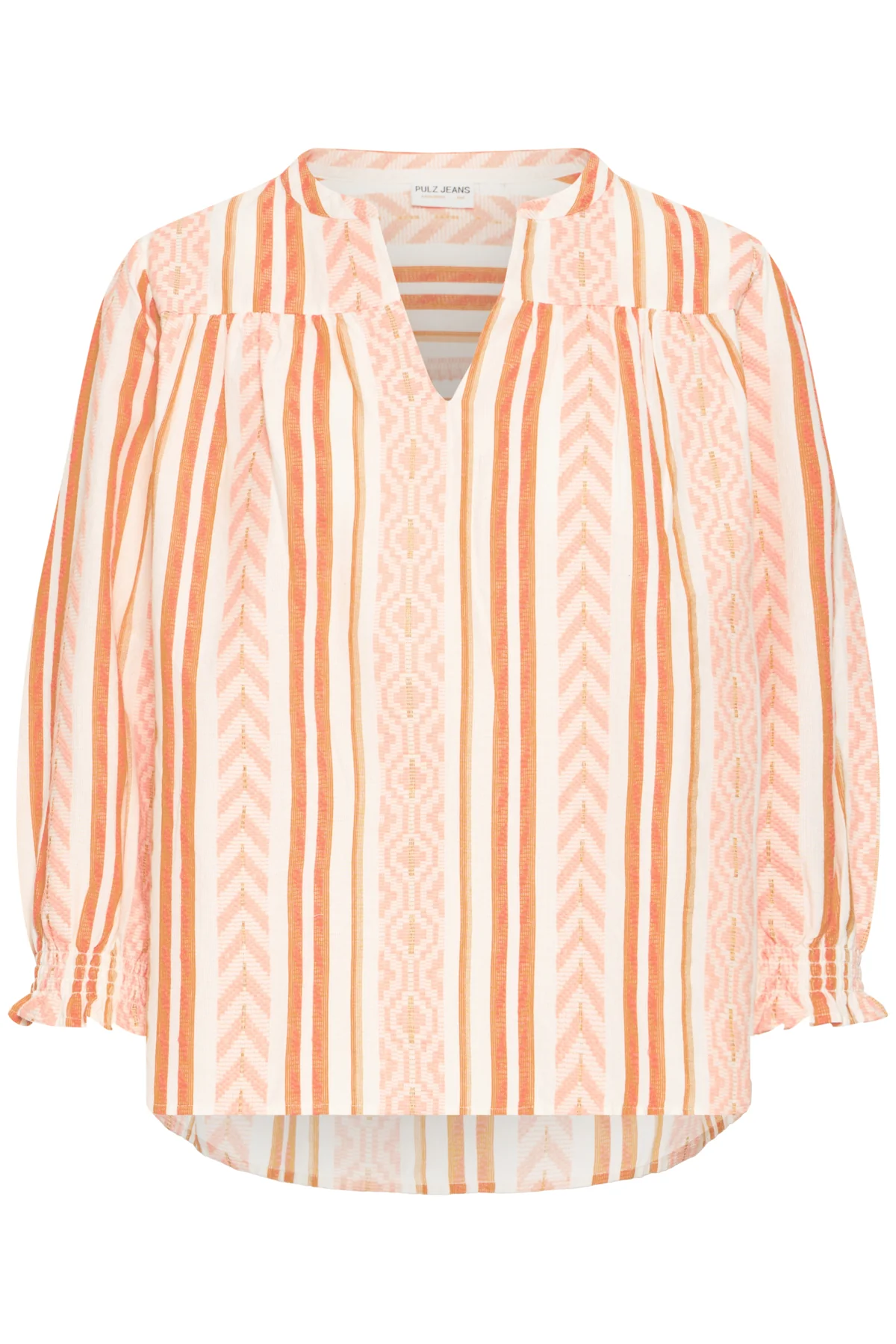 Blouses lange mouw oranje Pulz Jeans - Image 4