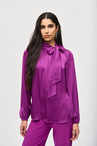 Blouses lange mouw paars Joseph Ribkoff - Image 2