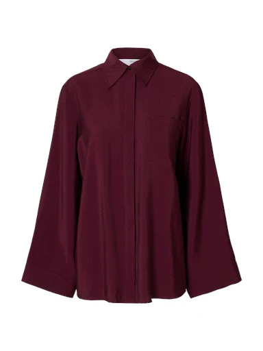 Blouses lange mouw bordeaux Selected FEMME