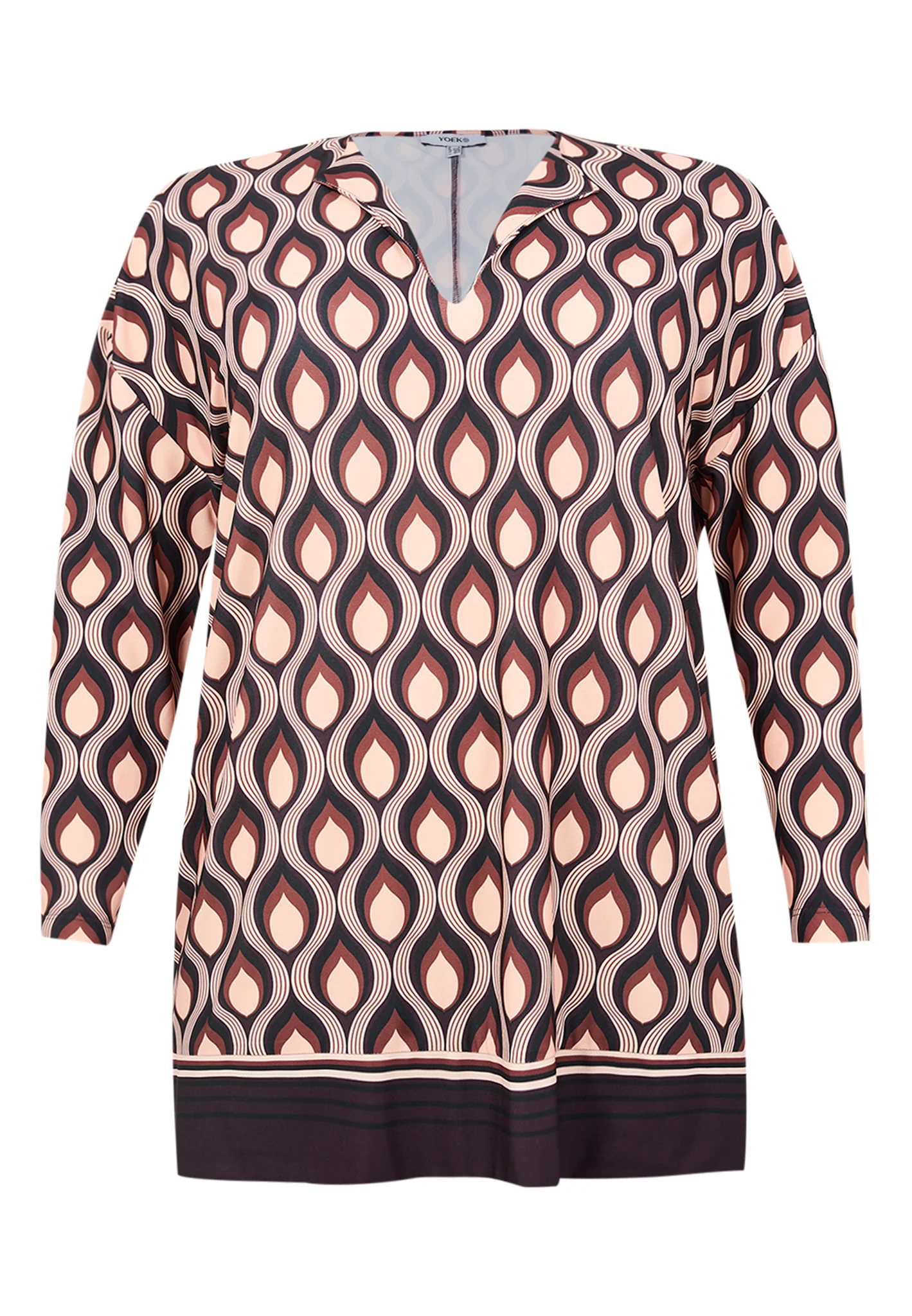 Blouses lange mouw paars Yoek - Image 2